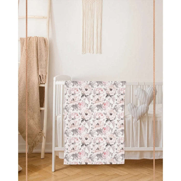 Newborn Baby Three-piece Swaddling Scarf  Cap Headband(Flower-4)