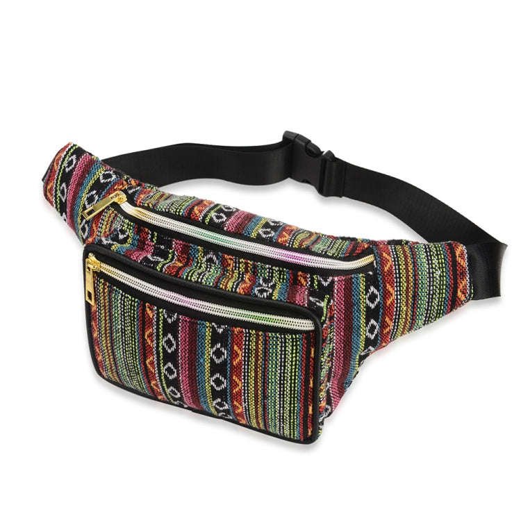 Outdoor Sports Bohemian Ethnic Style Fashion Waist Bag, Size:34x15cm(Style-B)