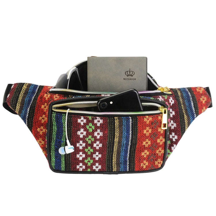 Outdoor Sports Bohemian Ethnic Style Fashion Waist Bag, Size:34x15cm(Style-A)