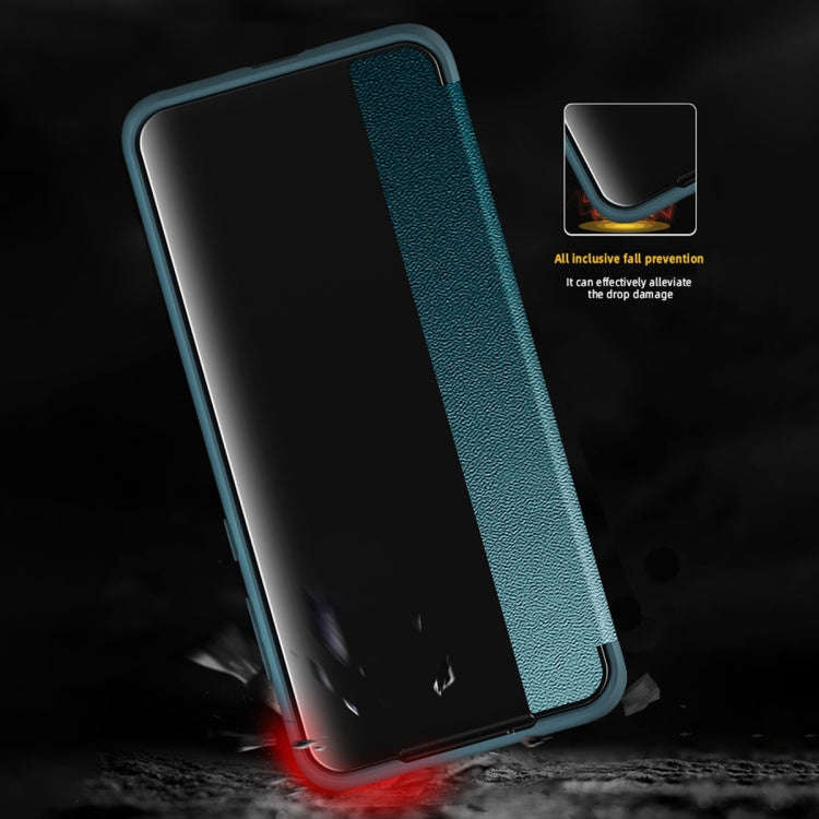 For Huawei P60 Pro Leather + TPU Frame Shockproof Phone Case(Black)