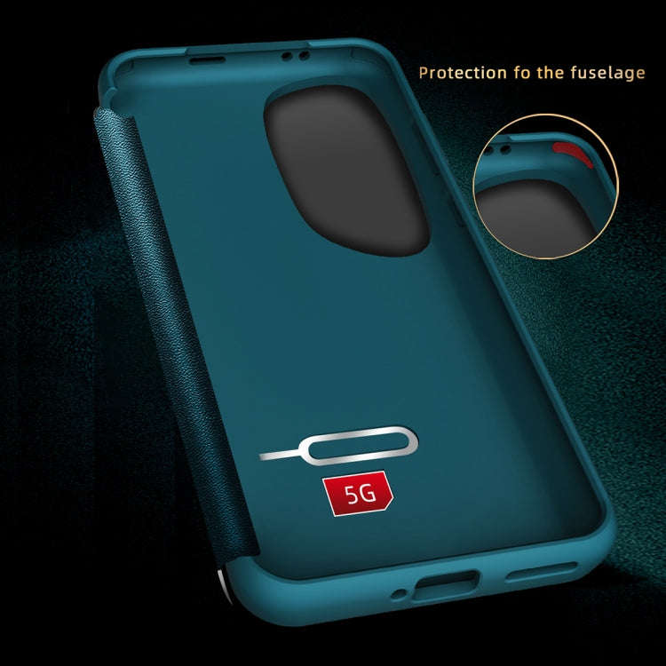 For Huawei P60 Art Leather + TPU Frame Shockproof Phone Case(Black)