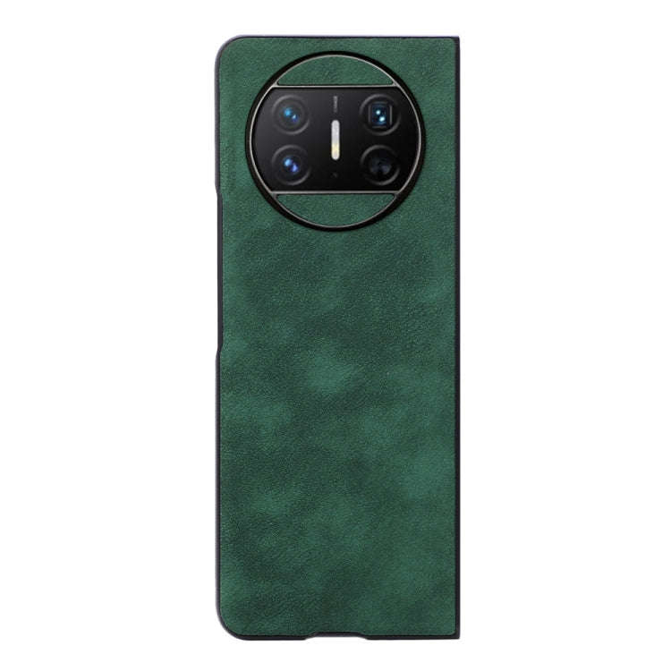 For Huawei Mate X3 Morocco Texture PU Phone Case(Green)
