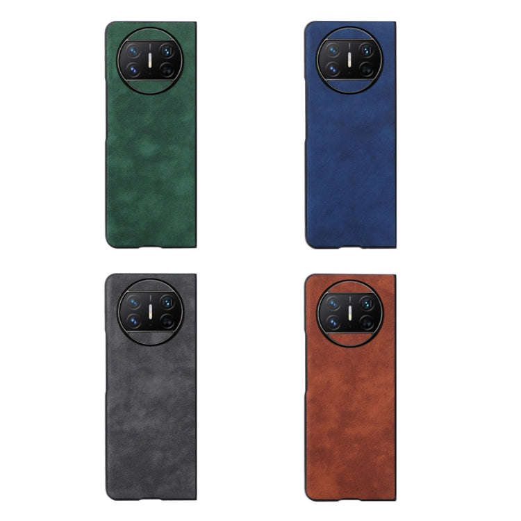 For Huawei Mate X3 Morocco Texture PU Phone Case(Brown)
