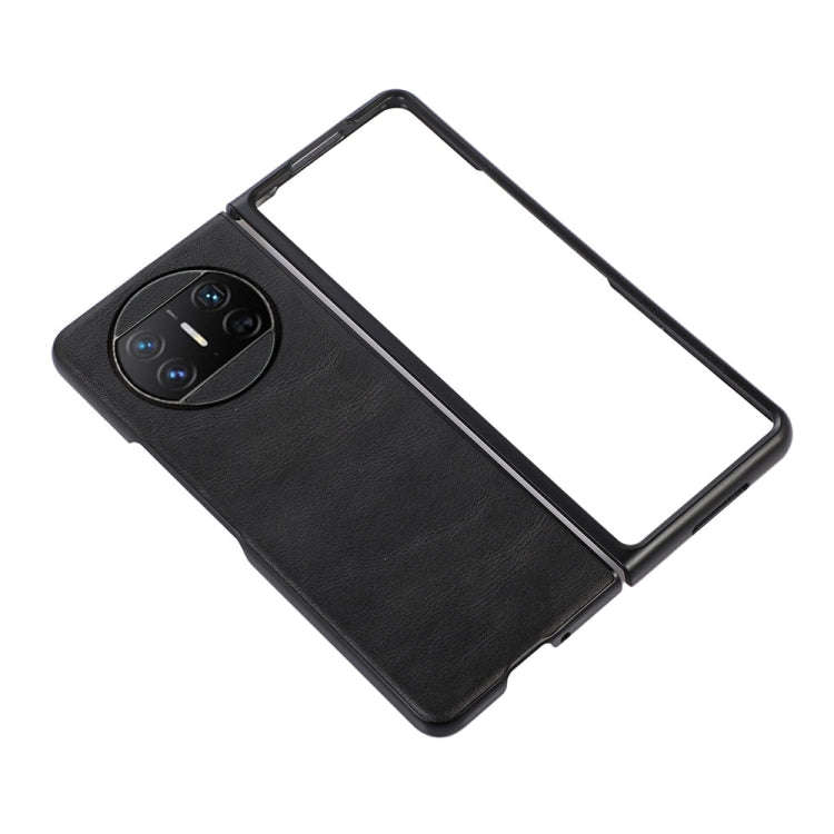 For Huawei Mate X3 Cowhide Texture PU Phone Case(Black)