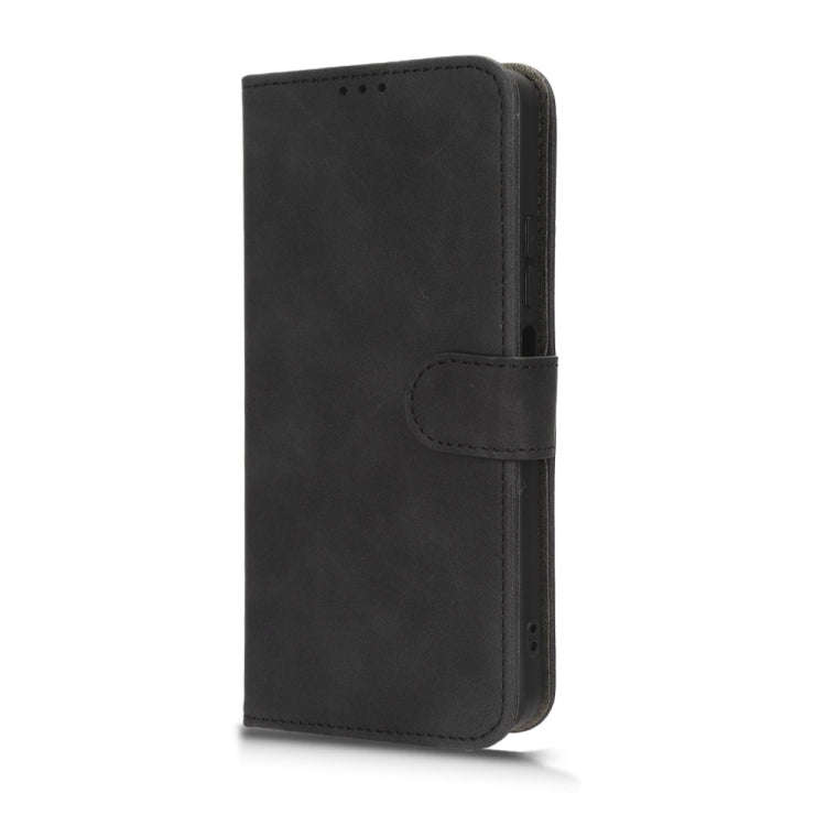 For TECNO Spark 10 5G Skin Feel Magnetic Flip Leather Phone Case(Black)