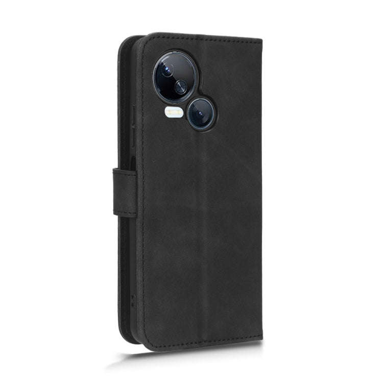 For TECNO Spark 10 5G Skin Feel Magnetic Flip Leather Phone Case(Black)