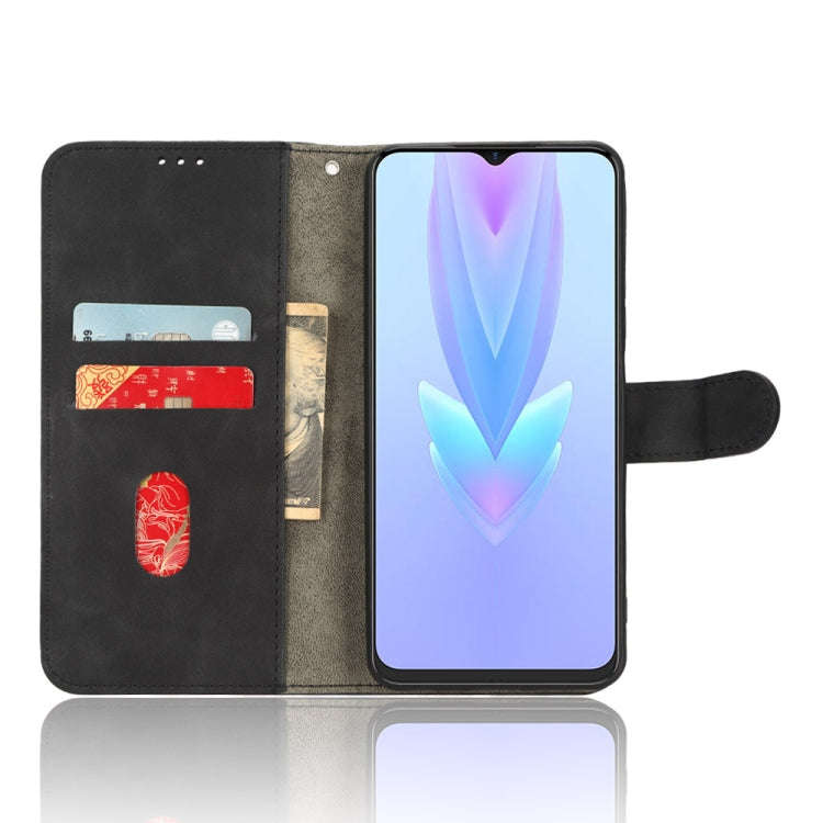 For TECNO Spark 10 5G Skin Feel Magnetic Flip Leather Phone Case(Black)