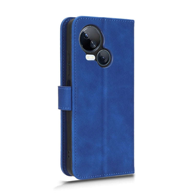 For TECNO Spark 10 5G Skin Feel Magnetic Flip Leather Phone Case(Blue)