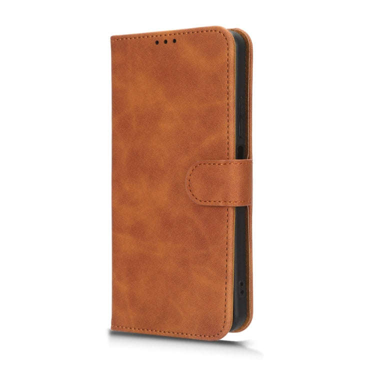 For TECNO Spark 10 5G Skin Feel Magnetic Flip Leather Phone Case(Brown)