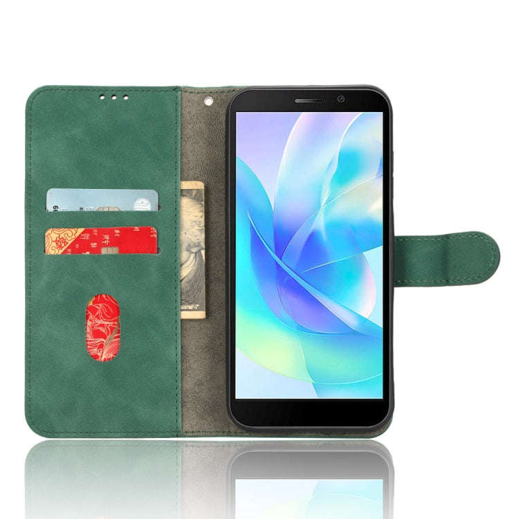 For Doogee X97 / X97 Pro Skin Feel Magnetic Flip Leather Phone Case(Green)