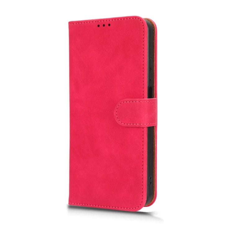 For Infinix Hot 30 Play Skin Feel Magnetic Flip Leather Phone Case(Rose Red)