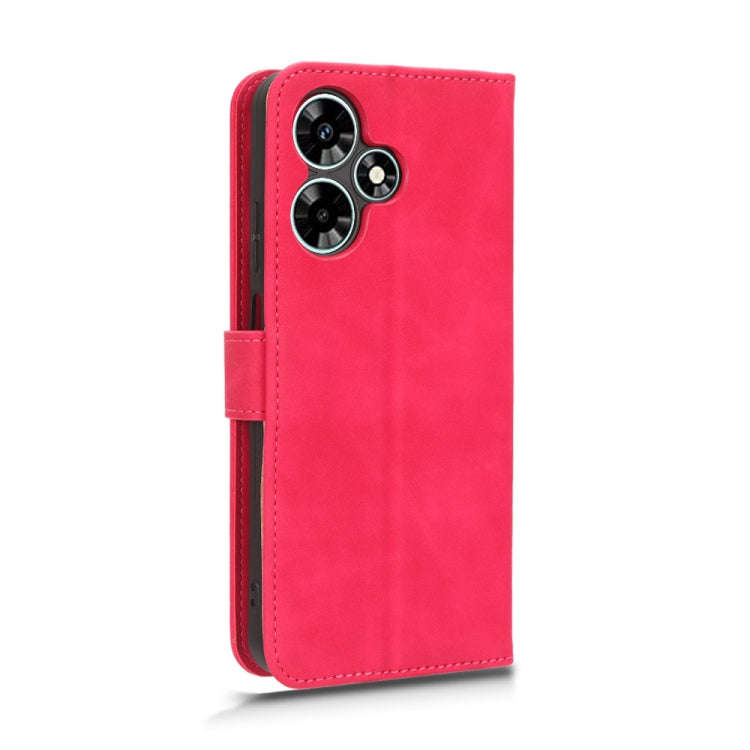 For Infinix Hot 30 Play Skin Feel Magnetic Flip Leather Phone Case(Rose Red)