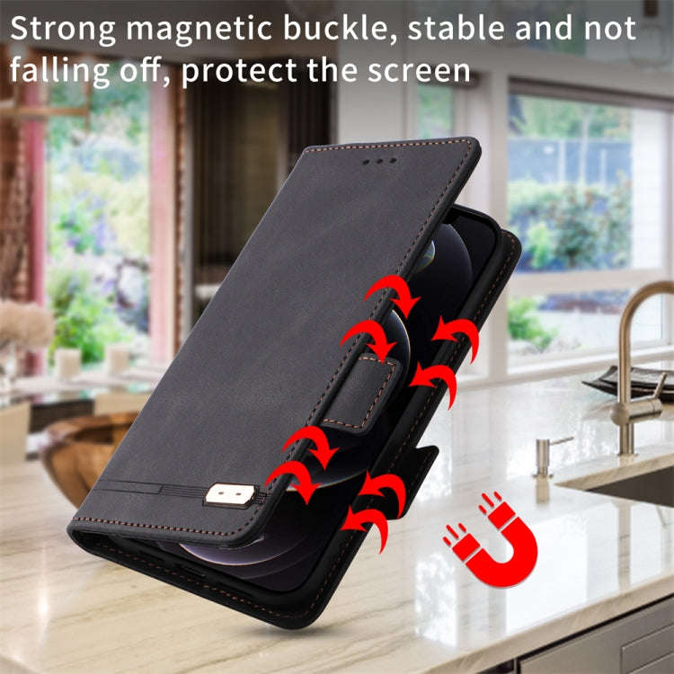 For Google Pixel 8 Pro Magnetic Clasp Leather Phone Case(Black)