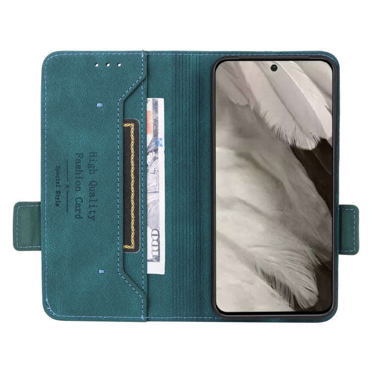 For Google Pixel 8 Magnetic Clasp Leather Phone Case(Green)