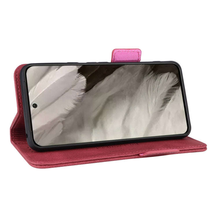 For Google Pixel 8 Magnetic Clasp Leather Phone Case(Red)