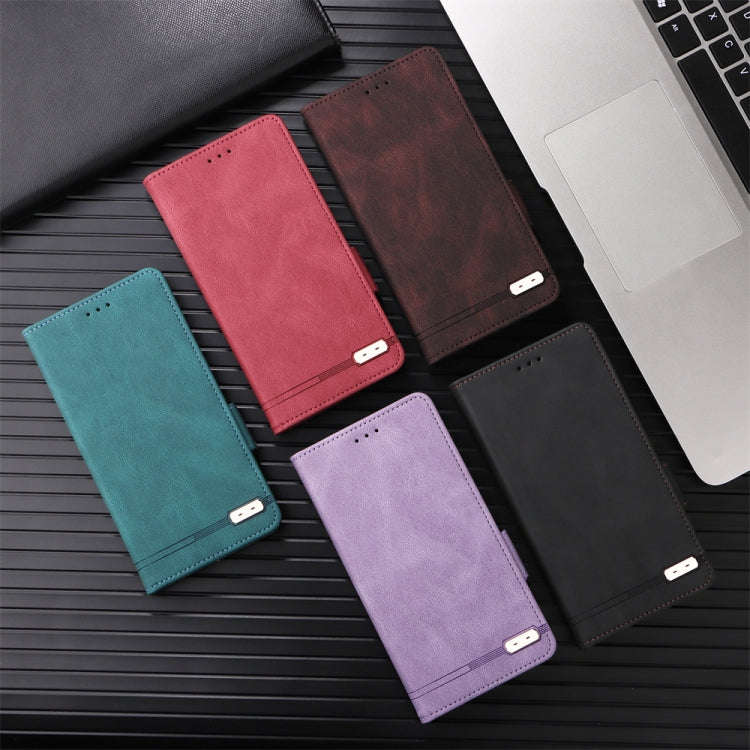 For Google Pixel 8 Magnetic Clasp Leather Phone Case(Brown)