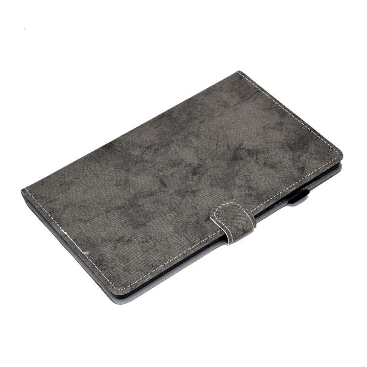 For Lenovo Tab P11 Pro Gen 2 Marble Style Cloth Texture PU Tablet Protective Case(Grey)