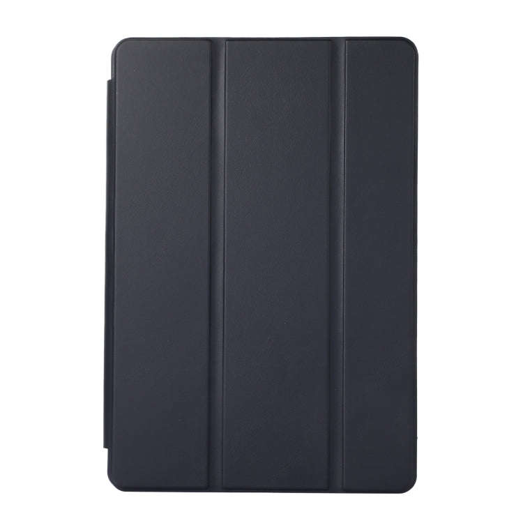 For Lenovo Tab M10 Plus 10.6 3rd Gen 2022 Solid Color 3-folding Leather Tablet Case(Dark Blue)