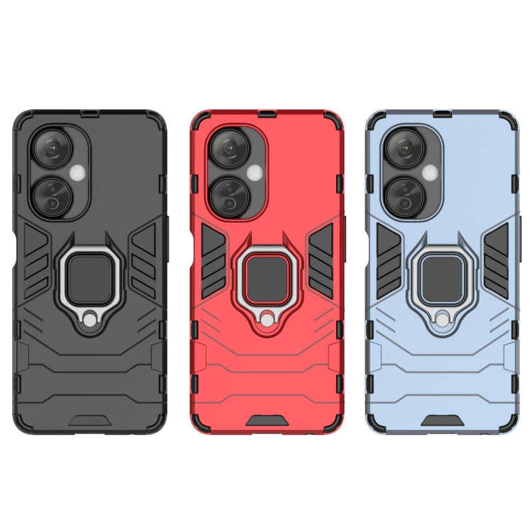 For OnePlus Nord CE 3 Magnetic Ring Holder PC + TPU Phone Case(Red)