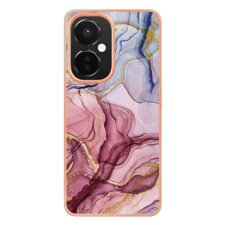 For OnePlus Nord CE 3 Lite/Nord N30/OPP0 K11x Electroplating Marble Dual-side IMD Phone Case(Rose...