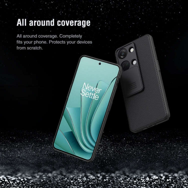 For OnePlus Ace 2V NILLKIN Black Mirror Series Camshield PC Phone Case(Black)