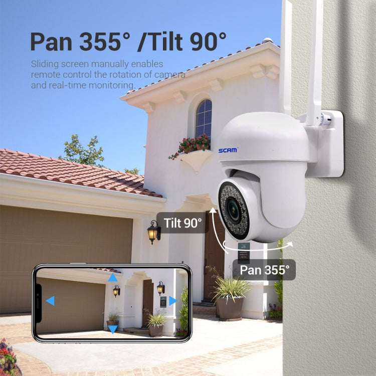 ESCAM PVR007 3MP Smart HD WiFi Camera Support Full Color Night Vision / Motion Detection / Sound ...