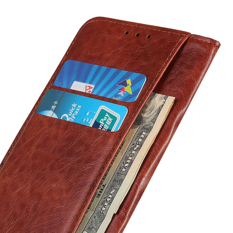 For Nokia C12 4G Magnetic Crazy Horse Texture Leather Phone Case(Brown)