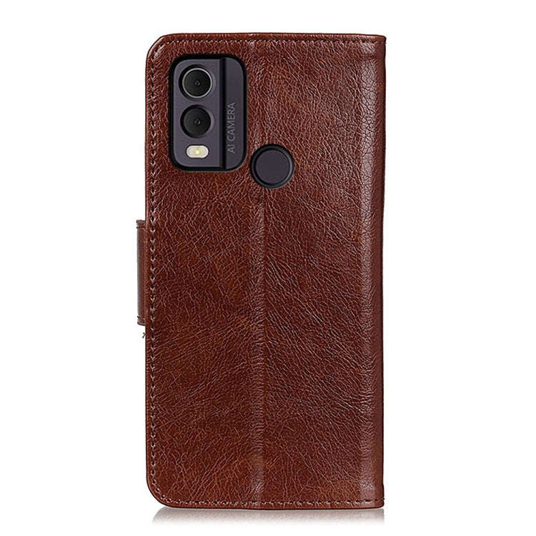 For Nokia C22 4G Nappa Texture Leather Phone Case(Brown)