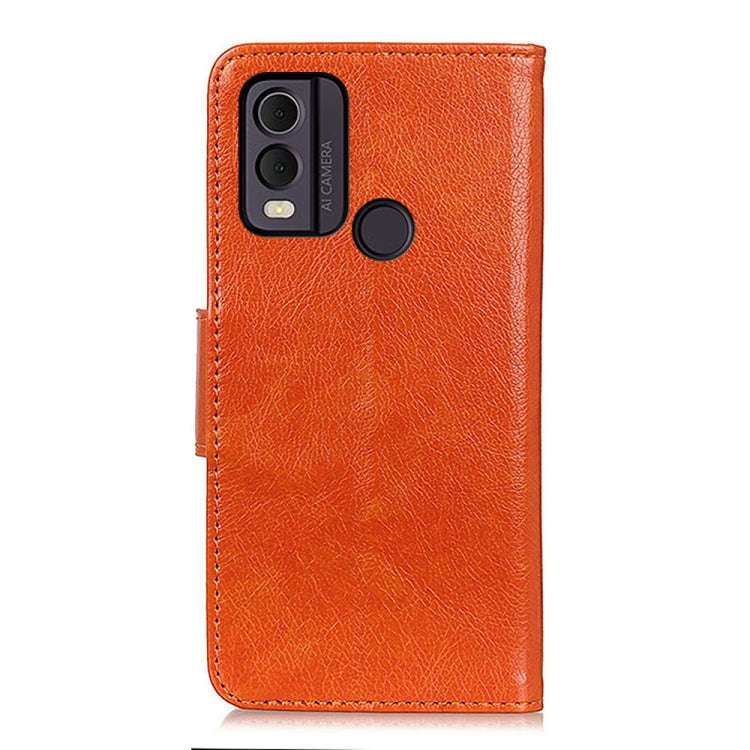 For Nokia C22 4G Nappa Texture Leather Phone Case(Orange)