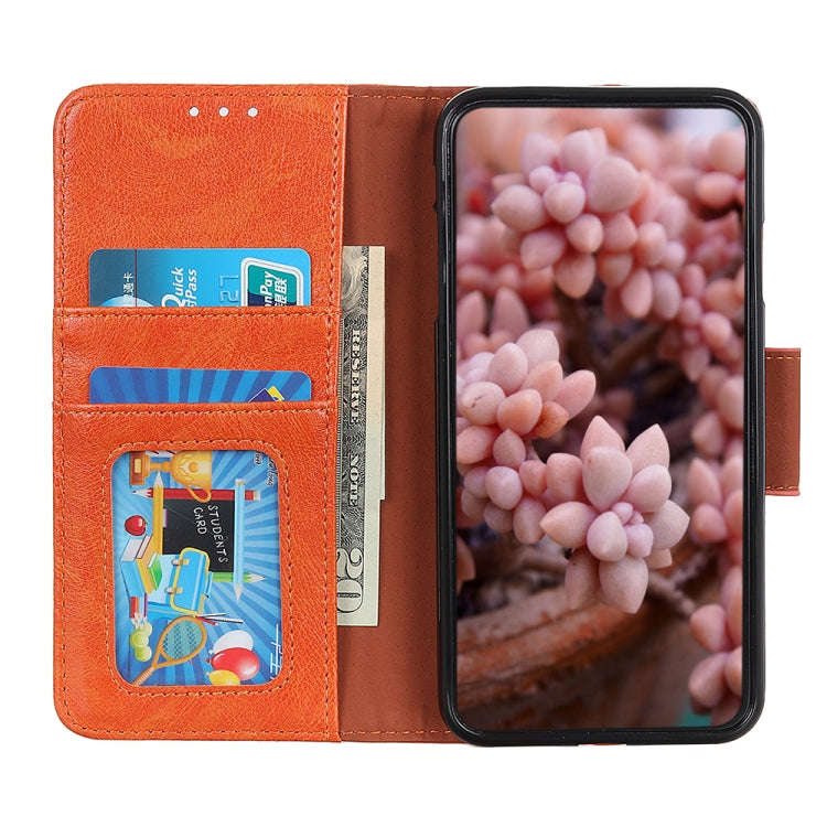 For Nokia C22 4G Nappa Texture Leather Phone Case(Orange)