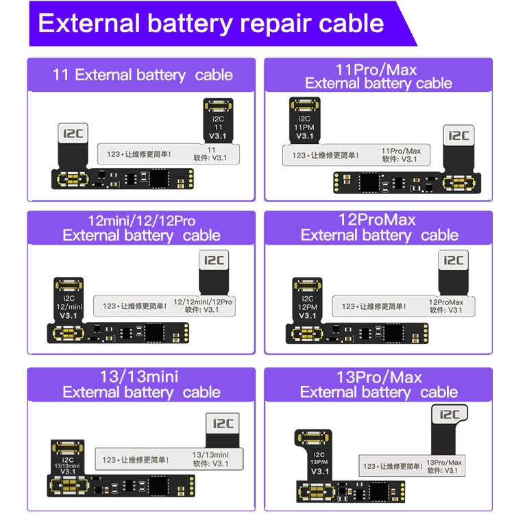 i2C KC01 Multi-function Comprehensive Battery Repair Instrument for iPhone 6-14 Pro Max, Version:...