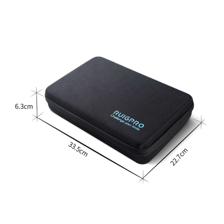 For GoPro HERO8 / 7 / 6 RUIGPRO Shockproof Waterproof Portable Case Box Size : 33.5cm x 24.7cm x ...