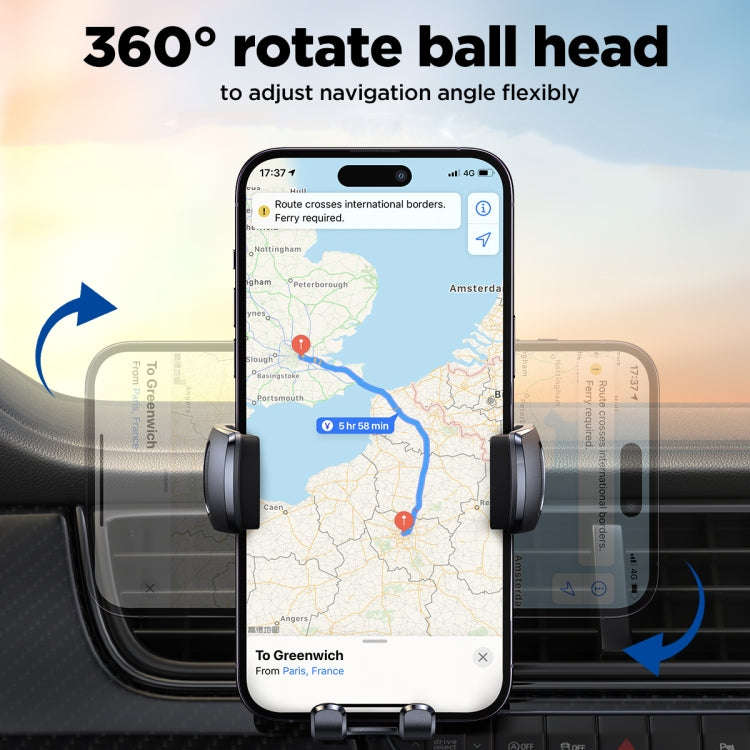 JOYROOM JR-ZS351 Car Air Outlet Phone Holder Compatible with 4.7-7 inch(Silver)