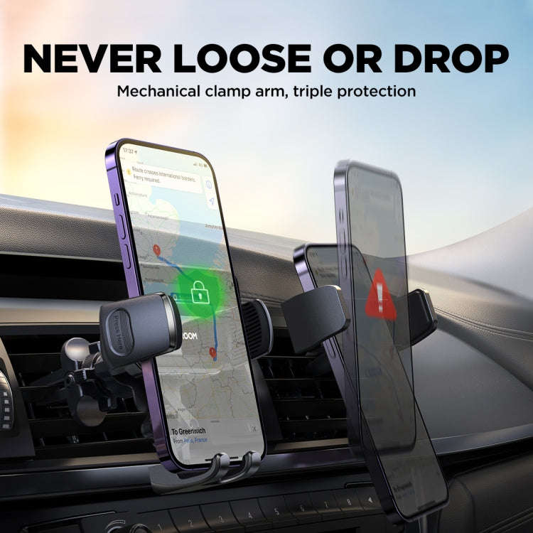 JOYROOM JR-ZS351 Car Air Outlet Phone Holder Compatible with 4.7-7 inch(Silver)