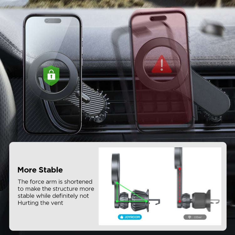 JOYROOM JR-ZS355 Magnetic Car Air Vent Phone Mount(Black)