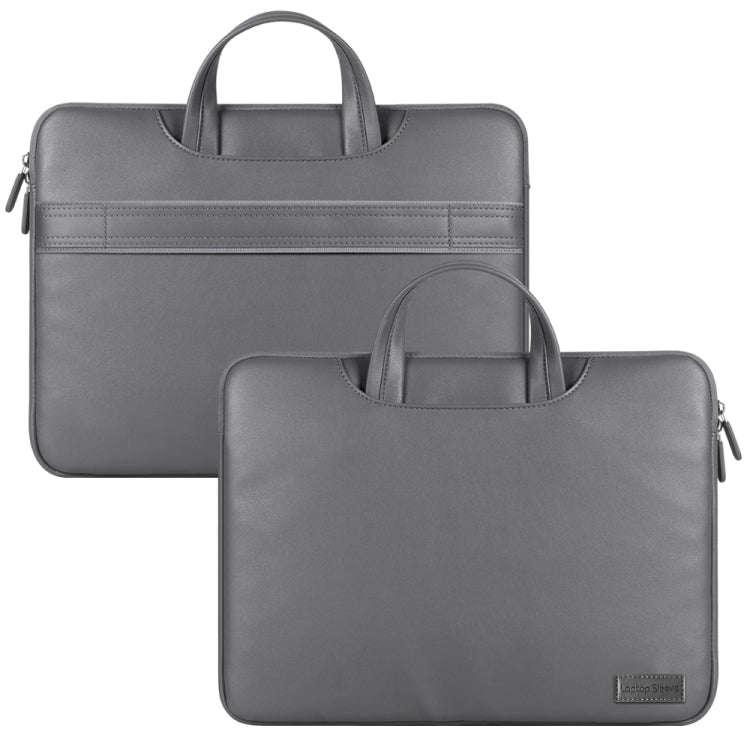 Waterproof PU Laptop Bag Inner Bag with Power Pack, Size:15 inch(Grey)