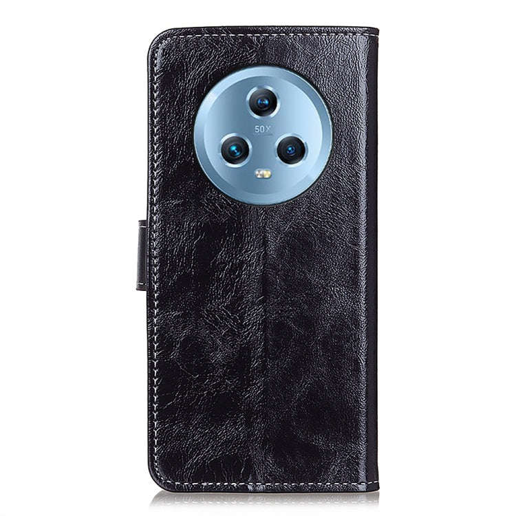 For Honor Magic5 Retro Crazy Horse Texture Flip Leather Phone Case(Black)