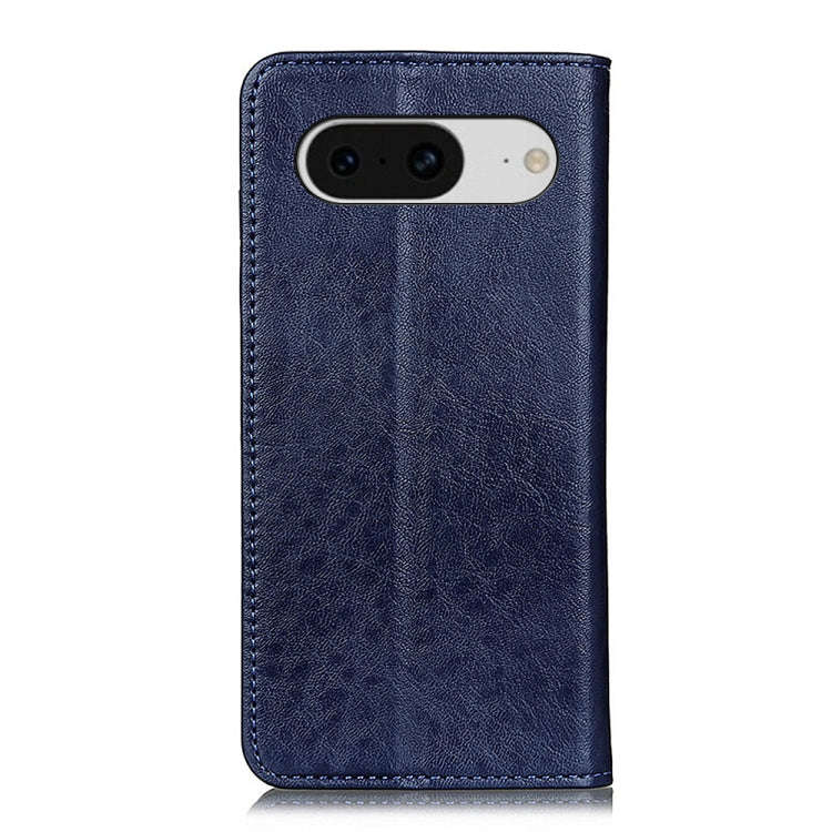 For Google Pixel 8 Magnetic Crazy Horse Texture Leather Phone Case(Blue)