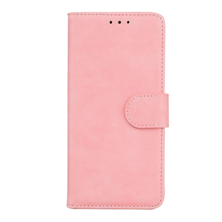 For Google Pixel 8 Skin Feel Pure Color Flip Leather Phone Case(Pink)
