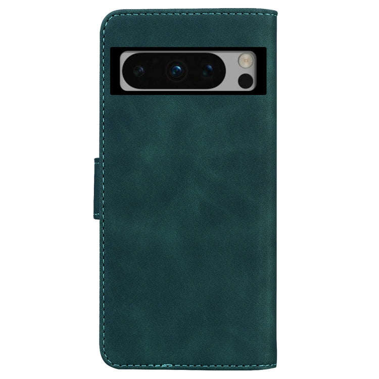 For Google Pixel 8 Pro Skin Feel Pure Color Flip Leather Phone Case(Green)