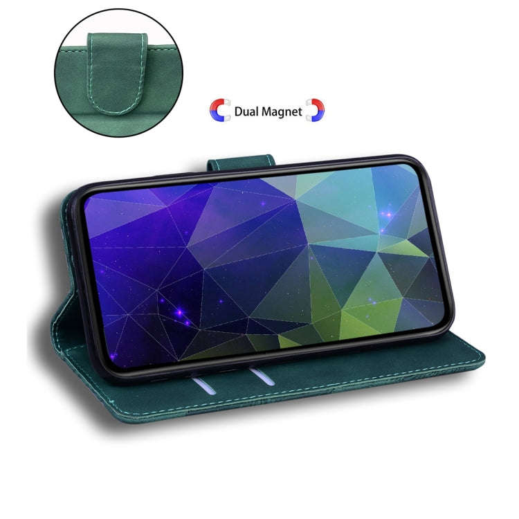 For Google Pixel 8 Pro Skin Feel Pure Color Flip Leather Phone Case(Green)