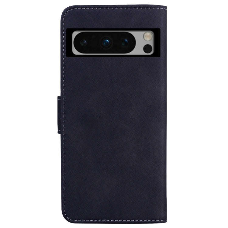 For Google Pixel 8 Pro Skin Feel Pure Color Flip Leather Phone Case(Black)