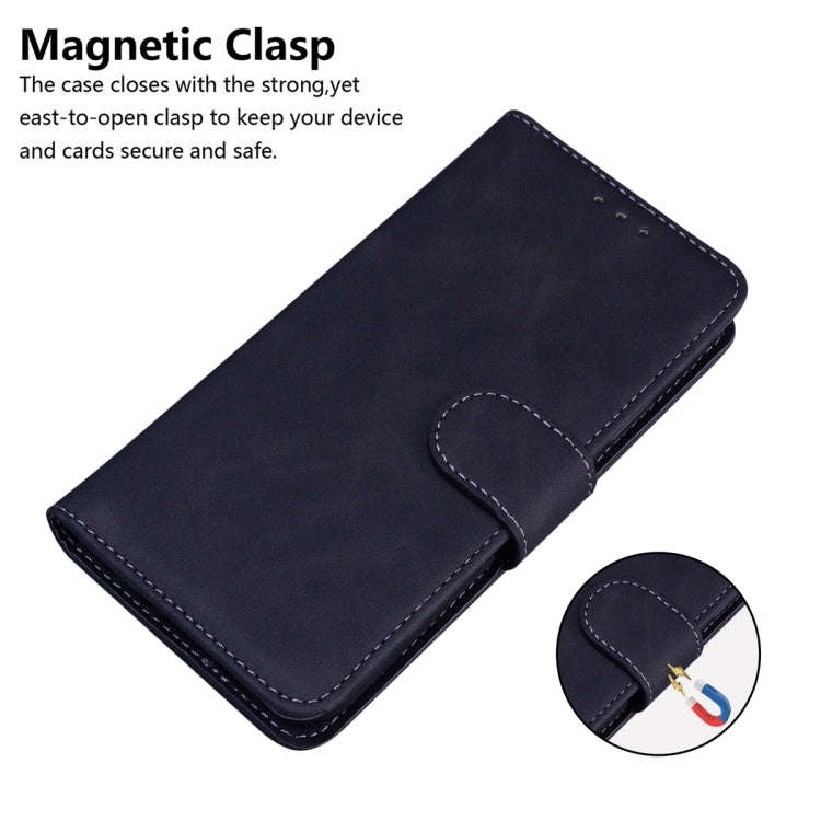 For Google Pixel 8 Pro Skin Feel Pure Color Flip Leather Phone Case(Black)