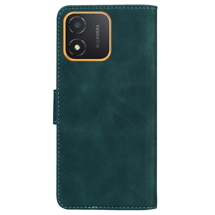For Honor X5 Skin Feel Pure Color Flip Leather Phone Case(Green)