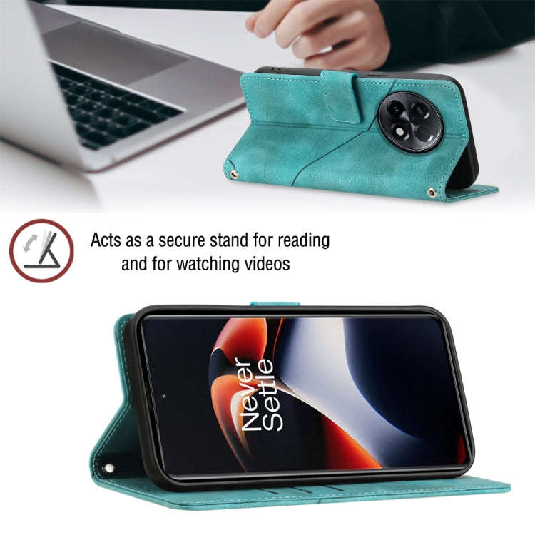 For OnePlus Ace 2 5G / 11R 5G Skin-feel Embossed Leather Phone Case(Green)