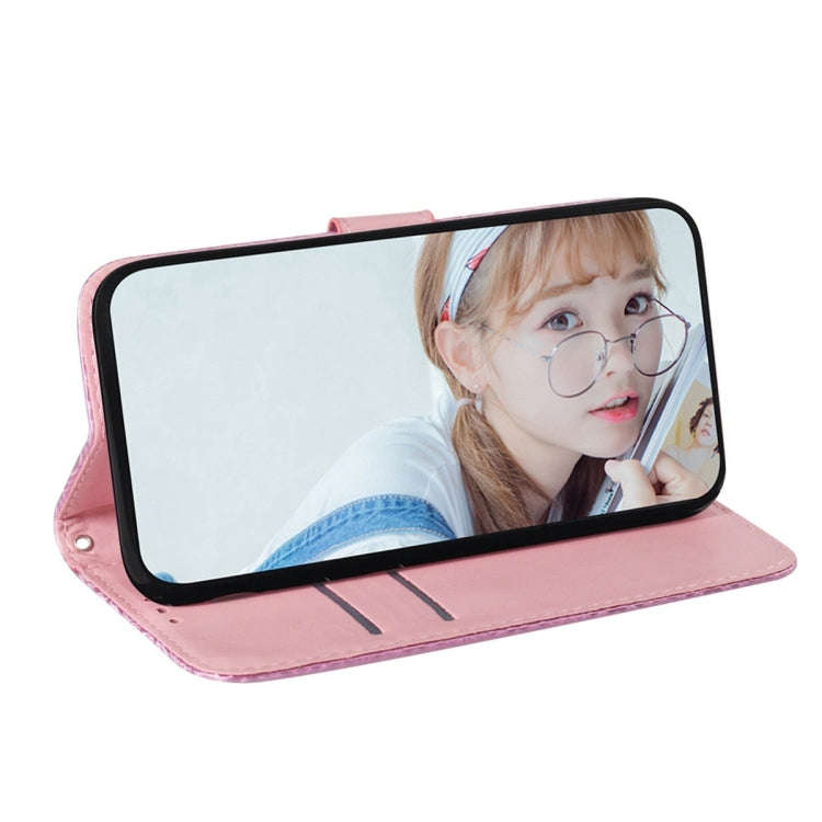 For Huawei nova Y61 / Enjoy 50z Colorful Magnetic Buckle Leather Phone Case(Pink)