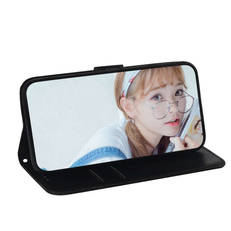For Nokia G22 Colorful Magnetic Buckle Leather Phone Case(Black)