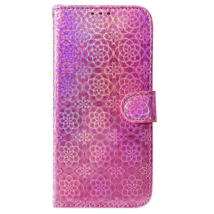 For Nokia G22 Colorful Magnetic Buckle Leather Phone Case(Pink)