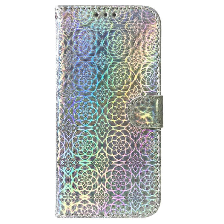 For Google Pixel 8 Colorful Magnetic Buckle Leather Phone Case(Silver)