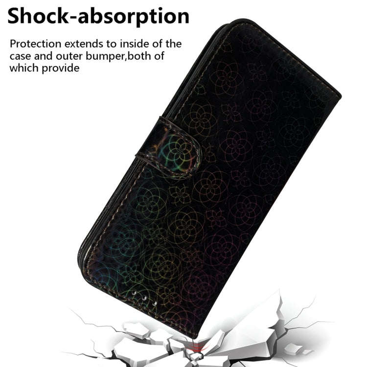 For Google Pixel 8 Pro Colorful Magnetic Buckle Leather Phone Case(Black)